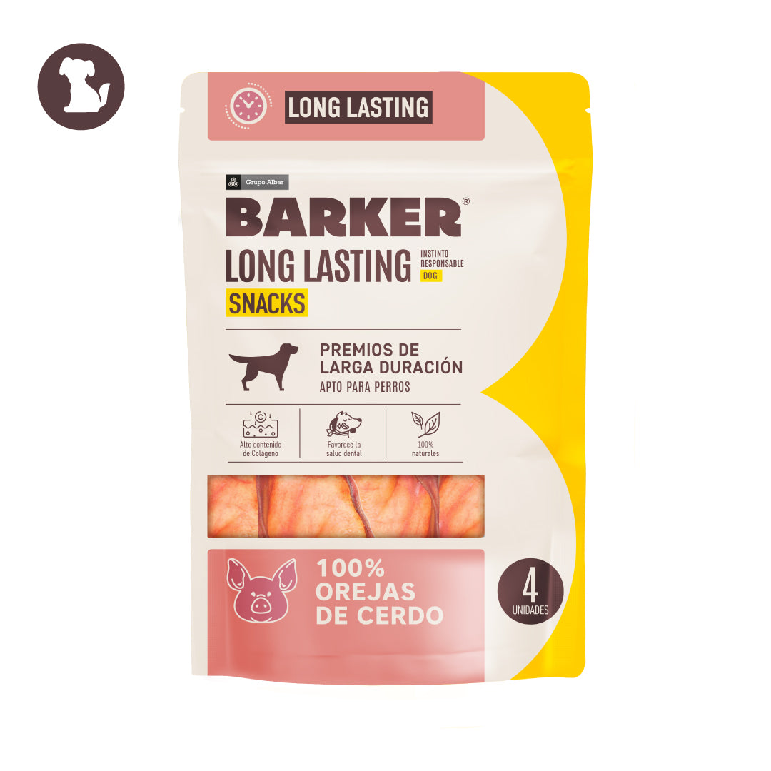 Barker Long Lasting Orejas de Cerdo (4 uni)