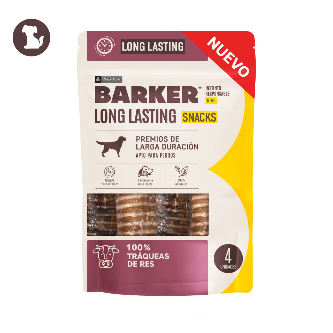 Barker Long Lasting Tráqueas de Res (4 uni)
